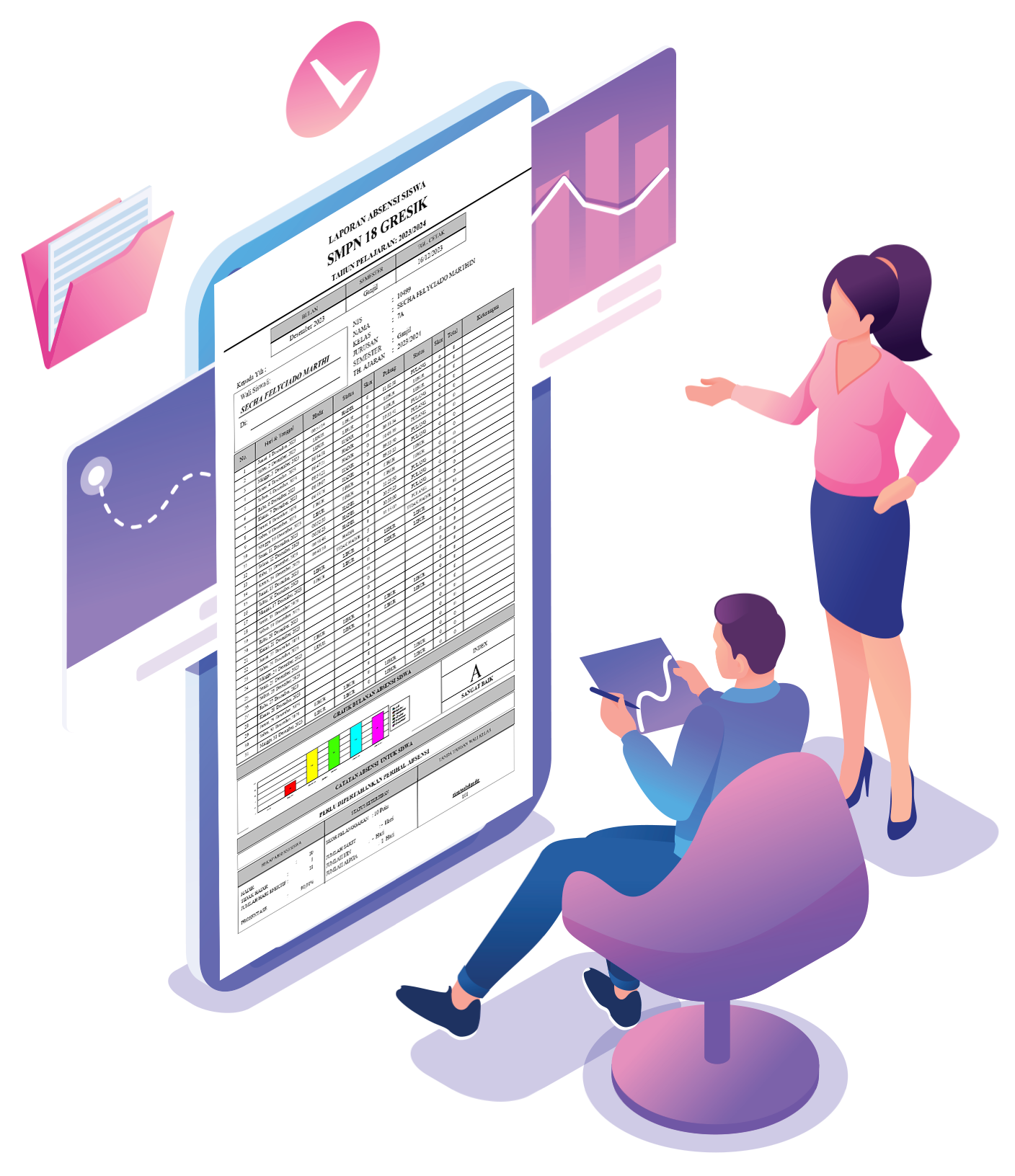 Tampilan detail Bot WhatsApp Presensi Sekolah Ceklok.Online di smartphone