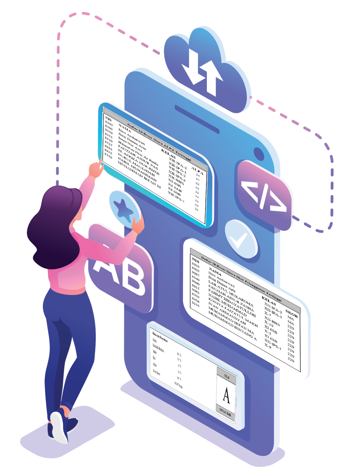 Tampilan detail ke-4 Bot WhatsApp Presensi Sekolah Ceklok.Online di smartphone